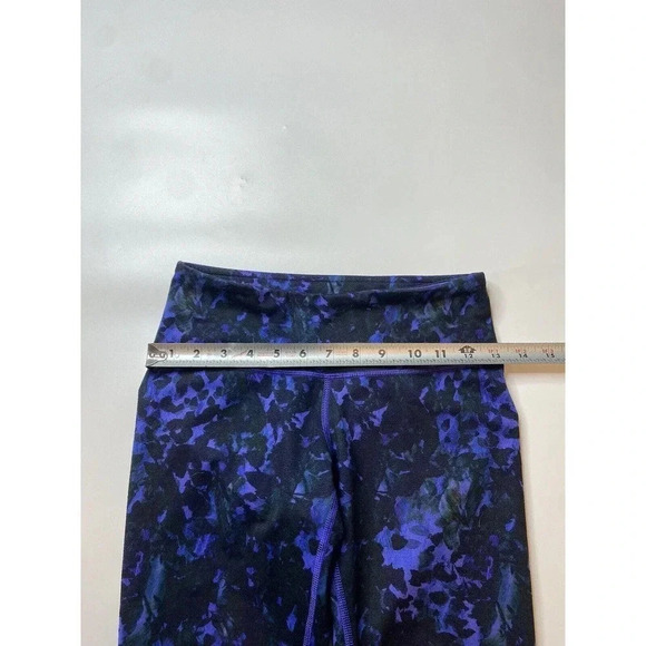 Lululemon Skinny Groove Pant Iris Flower Flower Purple Blue Women’s 4 Leggings - Picture 4 of 7